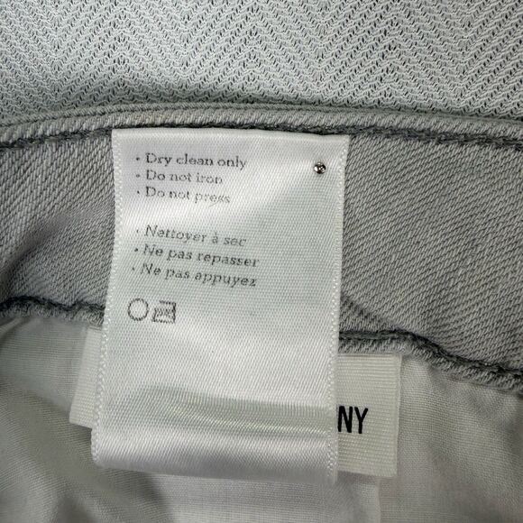 Paige Verdugo Ultra Skinny Jeans Size 29 Light Gray Metallic Coated Leg Stretch - Picture 12 of 16